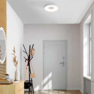 Plafón LED redondo Coin blanco contexto