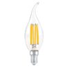 Bombilla vela candela LED filamento 4W 2700K E14 punta torcida