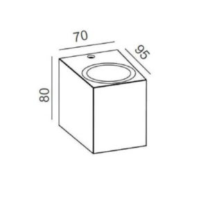 Aplique Exterior Kandanchu IP54 1 luz