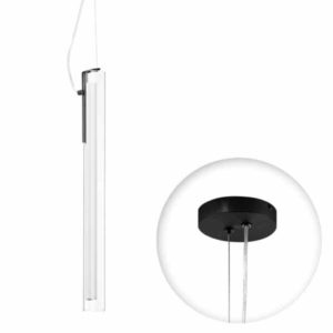 Lámpara suspendida vertical Oslo LED - Negro