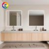 Espejo iluminado con luz LED Estela 50W y 61W touch customizable