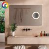 Espejo iluminado con luz LED Olter 50W y 61W customizable con aumento 5x