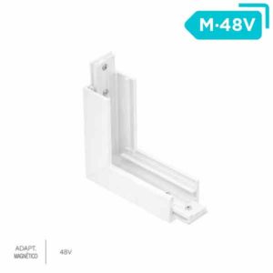 Codo ciego ángulo 90º horizontal-vertical carril DC 48V accesorio
