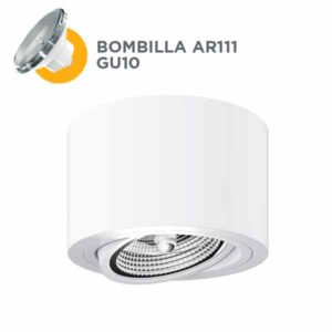Foco superficie redondo orientable Avant AR111 / QR111 bombilla GU10