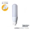 Bombilla LED sustitución PL-D G24q 2 pines 10W 990 lúmenes