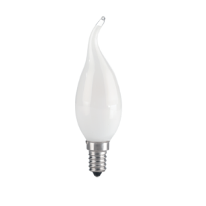 Bombilla vela candela LED Opal 4W 3000K E14 punta torcida