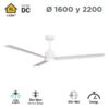 Ventilador de techo Anne XL DC personalizable (1600 y 2200)