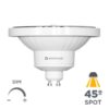 Bombilla LED AR111 15W casquillo GU10 Spot 15º