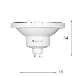Bombilla LED AR111 15W casquillo GU10 Spot 15º