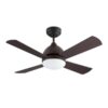 Ventilador de techo Borneo marrón oscuro con palas reversibles (1066)