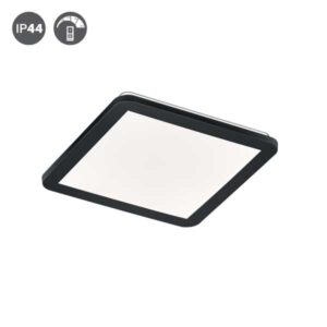 Plafón LED cuadrado Camillus regulable 3 intensidades IP44