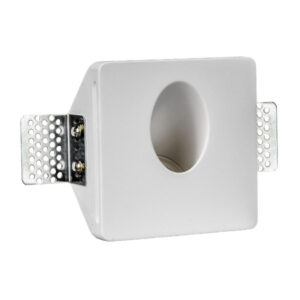 Aplique empotrable de pared baliza o señalización en yeso escayola LED 1W 3200K trimless