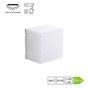 Aplique o plafón LED Kubik Switch CCT IP65