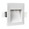 Aplique empotrable baliza iluminamuros en yeso escayola LED 1W 3200K trimless