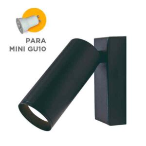 Foco proyector mini GU10 Nazaré base rectangular