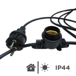 Guirnalda E27 Exterior IP44 Waterproof longitud 5M 10M 15M 20M interconectable