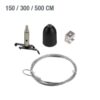 Kit suspensión SPW11 WLC de 150cm, 300cm y 500cm para carril trifásico universal