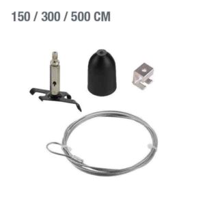 Kit suspensión SPW11 WLC de 150cm, 300cm y 500cm para carril trifásico universal