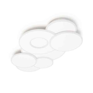 Plafón LED círculos Belinus CCT Regulable DIM blanco 86CM