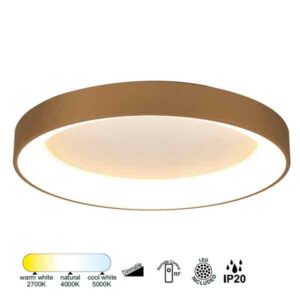 Plafón LED redondo Niseko CCT Regulable Mando + APP