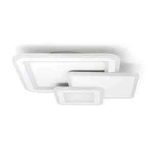 Plafón LED cuadros Retro CCT Regulable DIM blanco 48CM