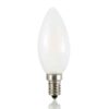 Bombilla vela LED Opal Mate 4W 3000K E14 370 lúmenes