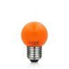 Bombilla esférica LED 1W E27 Naranja