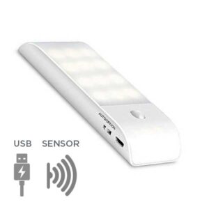 Aplique LED 3W Armarios Sensor Movimiento Carga USB