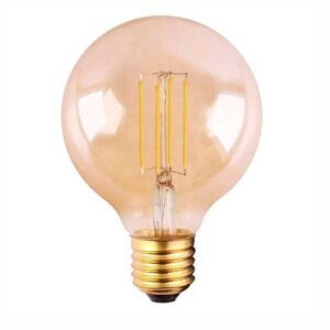 Bombilla globo LED Filamento 6.5W 2200K E27 Ambar Vintage