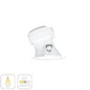 Downlight LED empotrable redondo Pulcom Asimétrico 8W Switch IP44