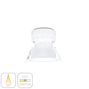 Downlight LED empotrable redondo Pulcom 8W Switch IP44