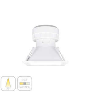 Downlight LED empotrable cuadrado Pulcom 8W Switch IP44