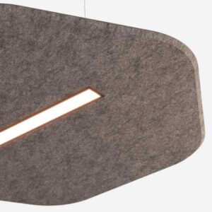 Luminaria acústica colgante Sisa LED 33.8W 120CM