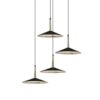 Lámpara suspendida cuatro luces Orion LED 32W 250MM de punto desplazado