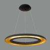 Lámpara colgante Shiitake LED 70CM 50W Negro/Oro