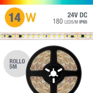 Tira LED 14.4W 240V Estanca IP65 - Rollo 5 Metros