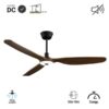Ventilador de techo con luz Balcony Neo palas de madera natural IP44 M y XL (1070 - 1420)