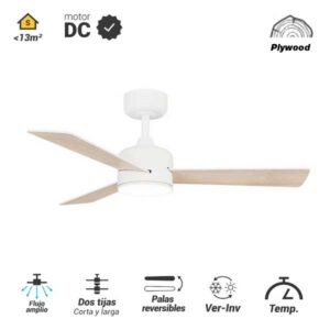 Ventilador de techo Baloo EVO S palas reversibles (1060)